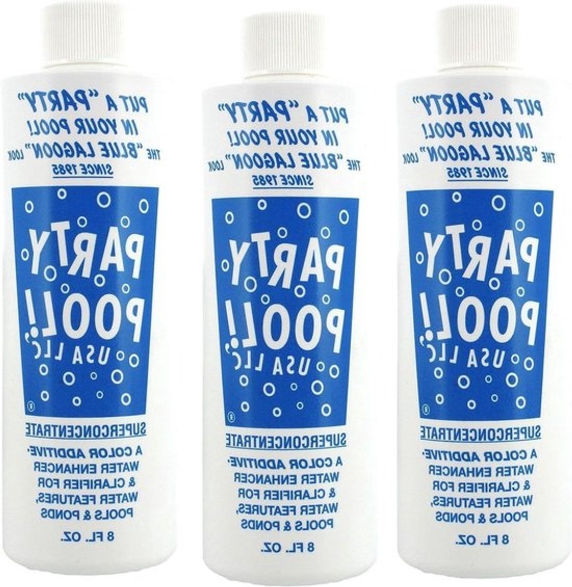 Party Pool Kleur Additief - Zwembad Kleurstoffen - Feestelijke Accent - Blauw Lagoon Kleur - 3 Pack - Blauw