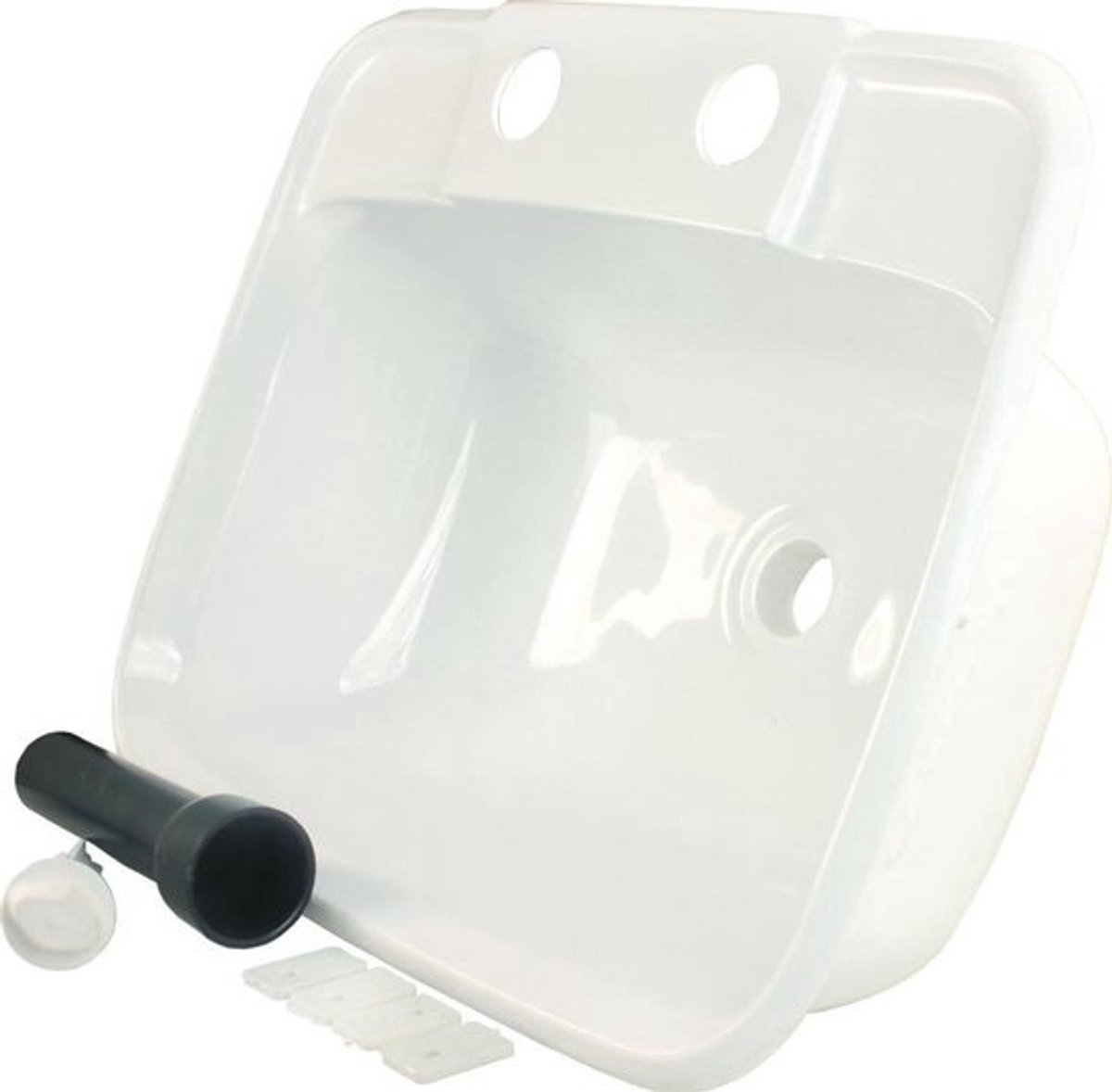 Waskom - Wastafelkom Bidet - Badkamer Inrichting - Langwerpige Vorm - 38 x 31 x 15 cm - Wit
