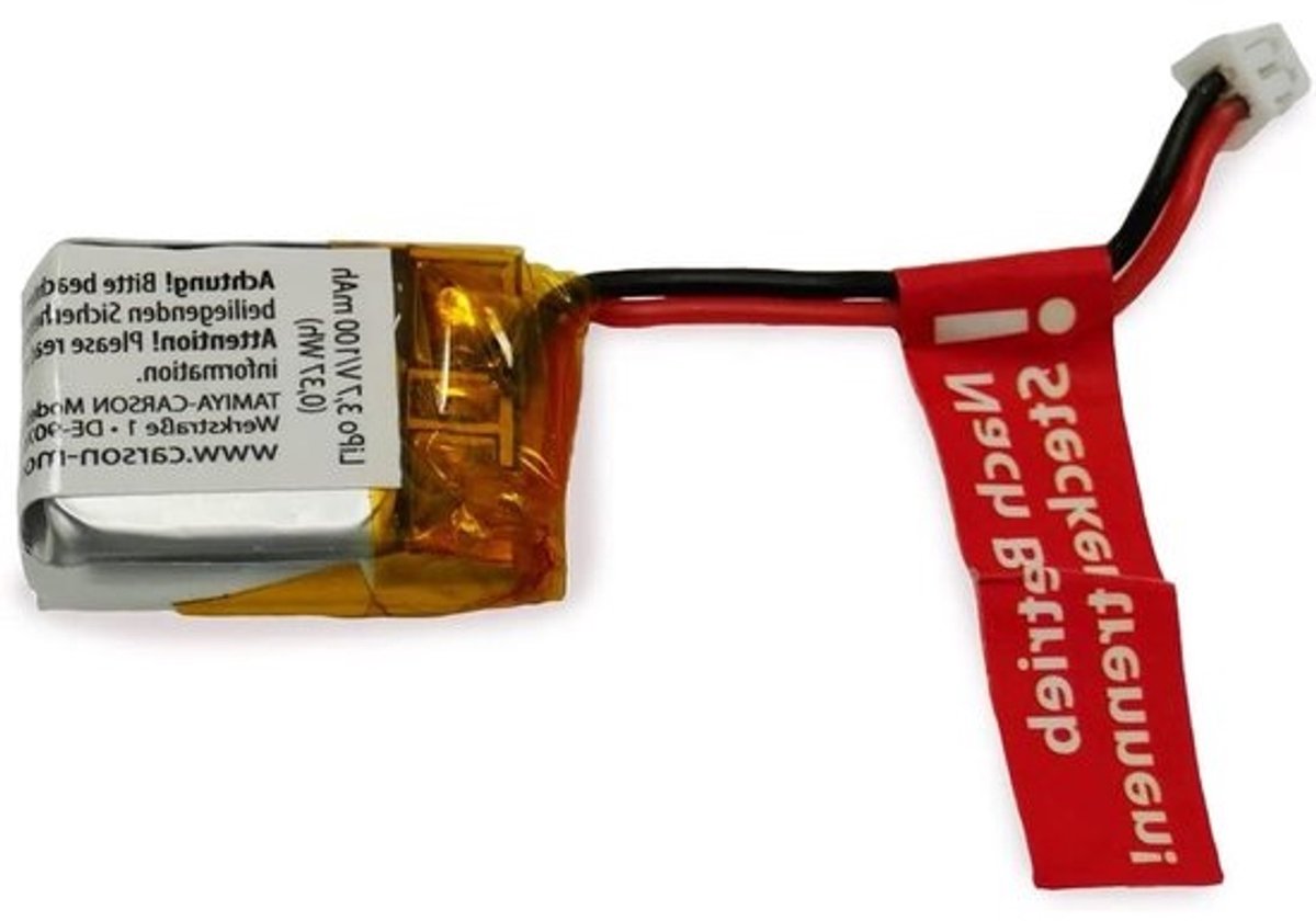 Li-Po Batterij - Reservebatterij RC - Model Vliegen - Oplaadbaar - 37V 100mAh - Zwart