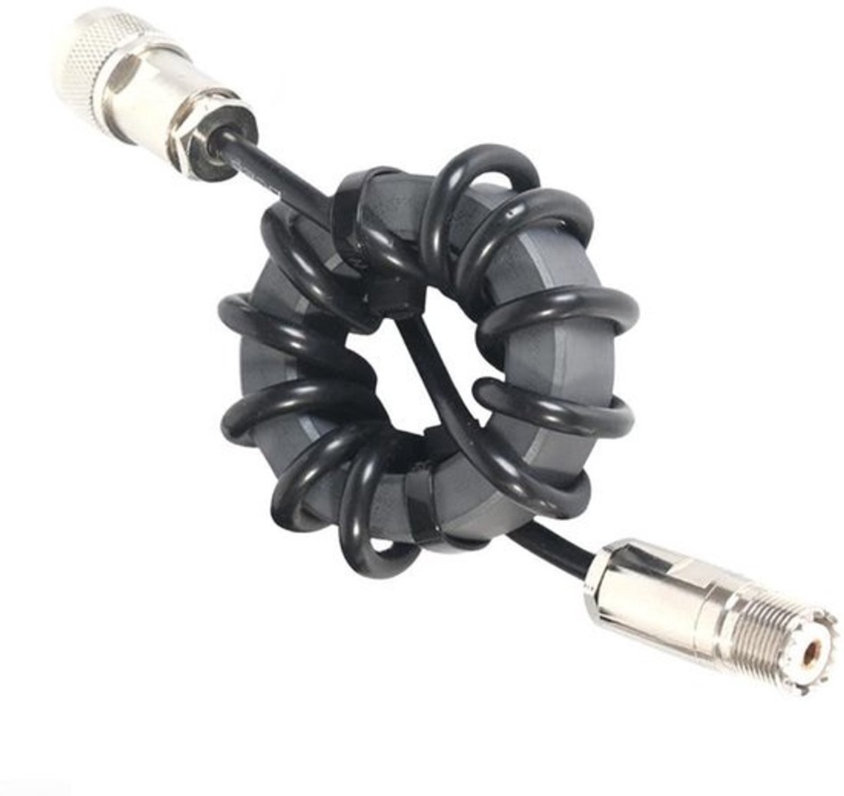 Magnetische Rol - Stroomonderbreker - Radio Signalen Verbeteren - Common Mode Onderdrukking - 1.8-30MHz - Zwart