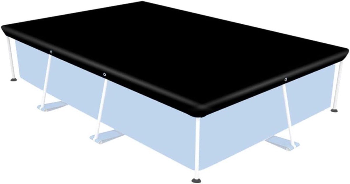Waterdichte Zwembadafdekking - Voor bovengrondse zwembaden, zwart (400x211cm)