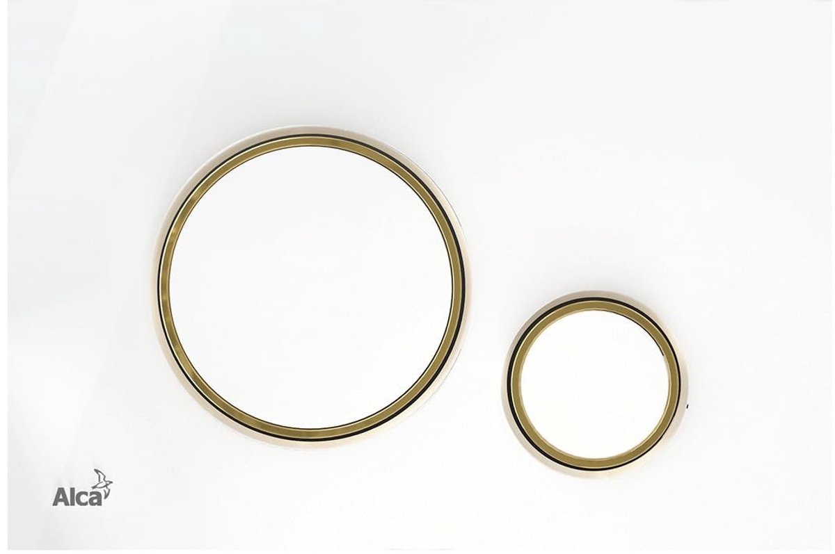 Coil Trigger Plate - Wit Glanzend/Goud Glanzend