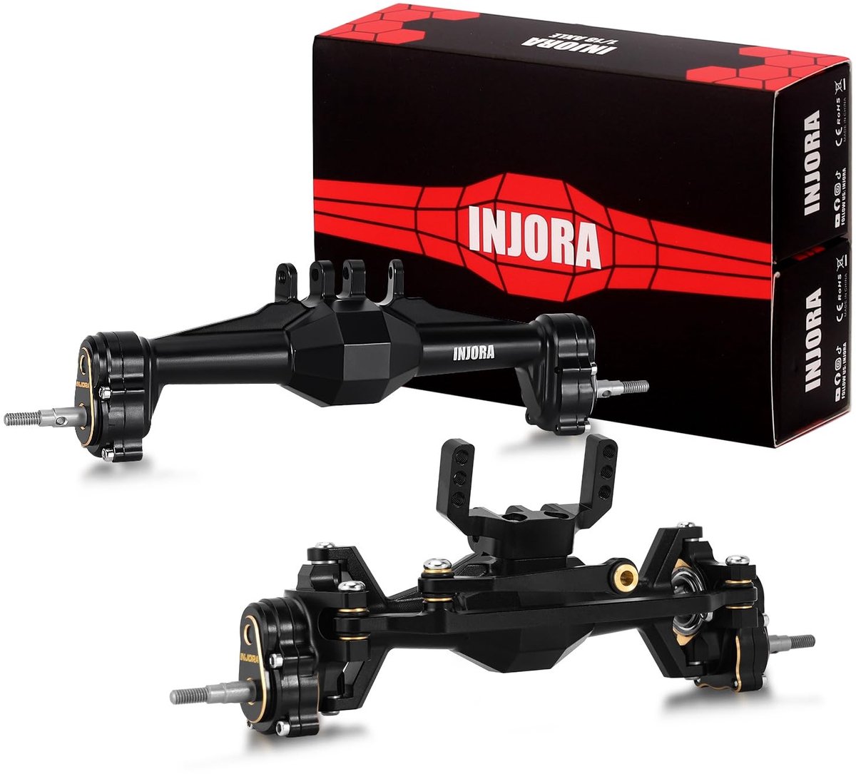 Upgrade Set voor 1/18 TRX4M - Zwart Messing