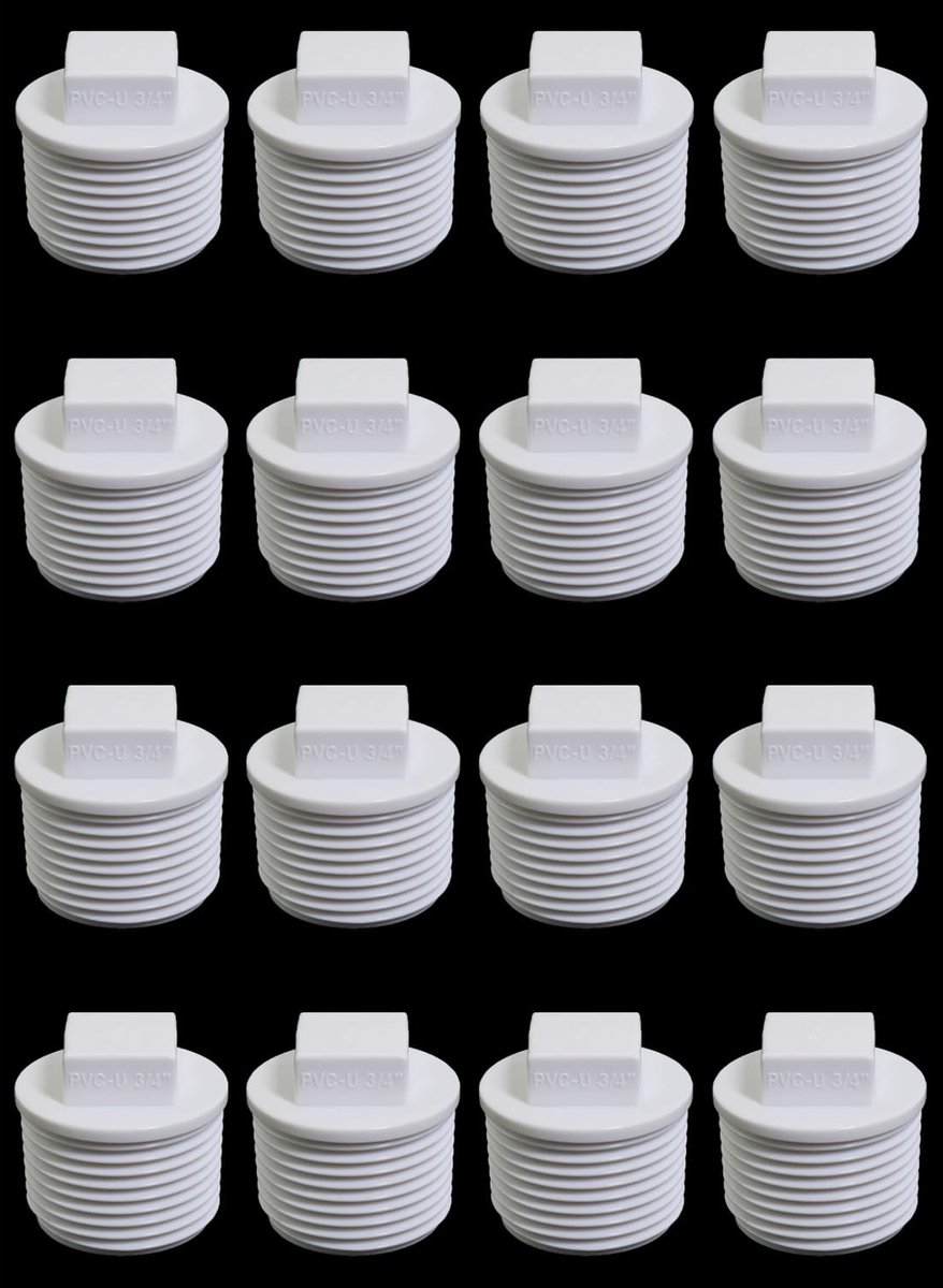 PVC Fittingen Set - 16 Stuks Male Wires Plugs 3/4 Inch