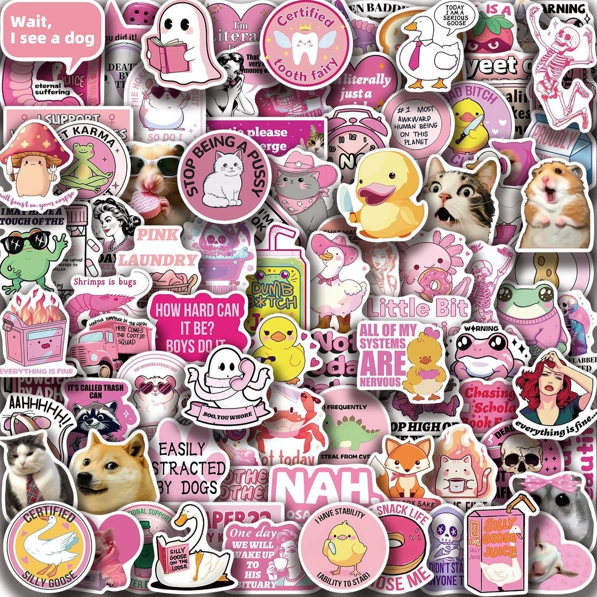 100 Stuks Vinylstickers - Voor Auto, Motor, Laptop en Meer
