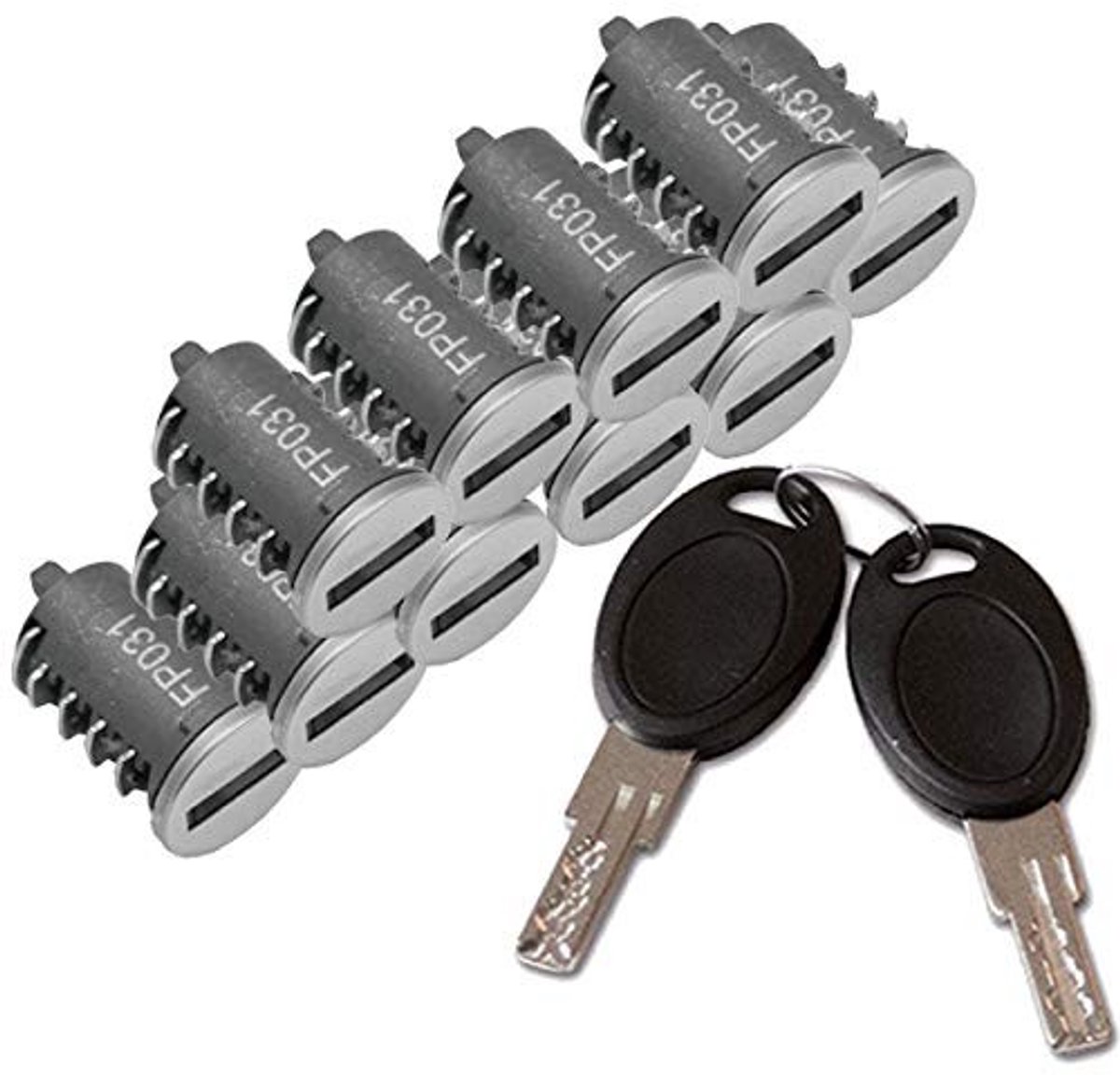 10 x Cilinderslot voor Caravan en Camper - Hoog Veiligheidsniveau