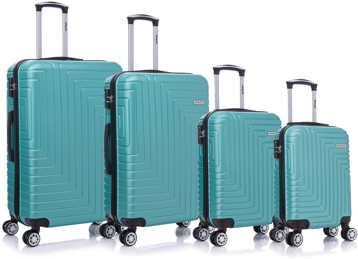 Koffer Set - 4-delige set met TSA-slot - Zwart