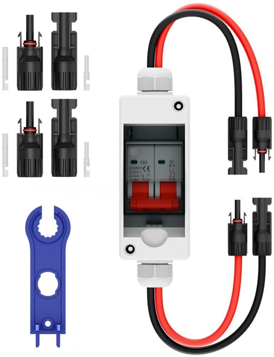 Zonnepaneel Schakelaar - 63A DC 1000V met IP65 Waterdichte Doos