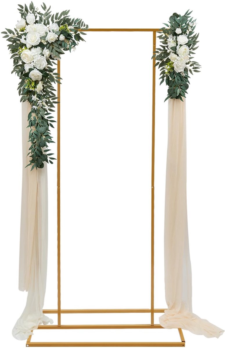 Vierkante Bruiloftsboog - Metalen Frame voor Feesten - Goud