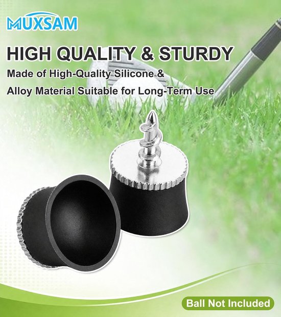 Golfbal Ophaalhulp van Rubber en Metaal - Ideaal Cadeau voor Golfliefhebbers, Compact en Lichtgewicht, 28 x 25 x 36 mm — afbeelding 3
