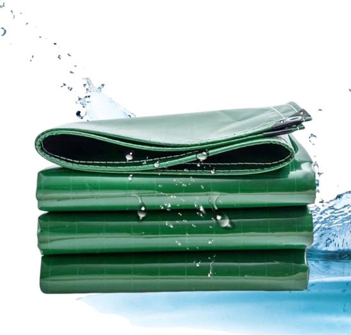 Waterdicht Zeildoek - Bouwzeil Tarp - Buiten Beschermen - UV Bestendig - 1.5x19 m - Groen