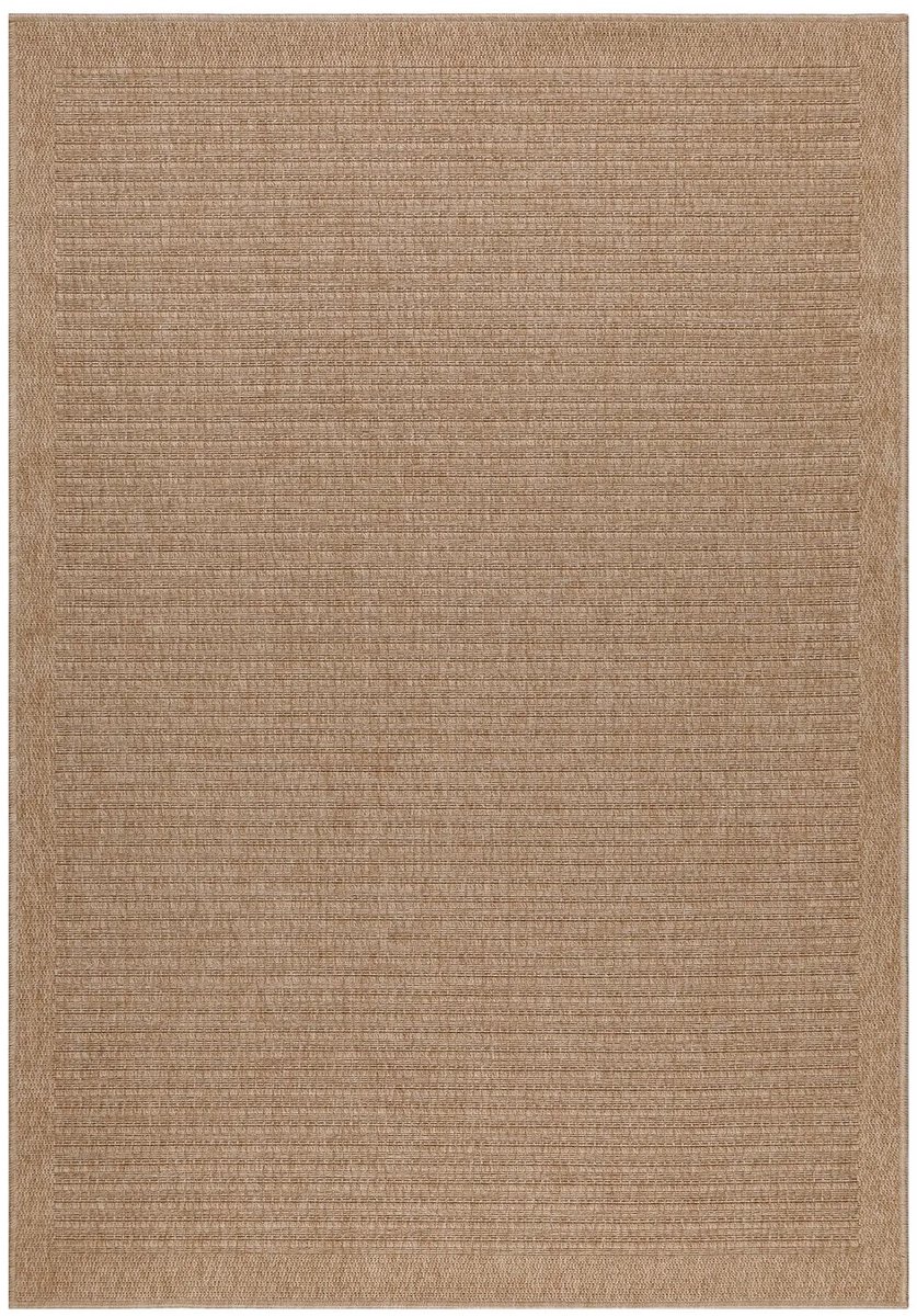 Dutch XXL Buitenkleed | Dhaka | Strepen | Beige | 120x170 cm | Buitentapijt | Tuintapijt