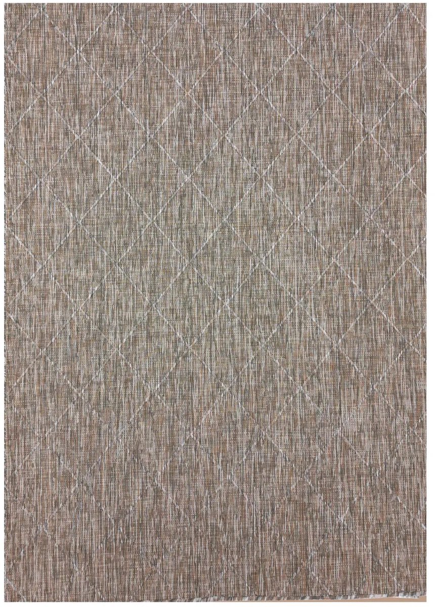 Dutch XXL Buitenkleed | Zagora | Ruiten | Beige | Buitentapijt | Tuintapijt