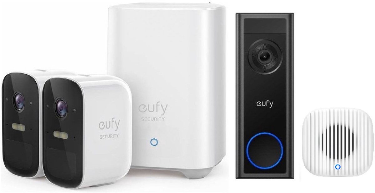 Eufy Cam 2C Beveiligingsset met Video Doorbell C30 - Product - €269,00