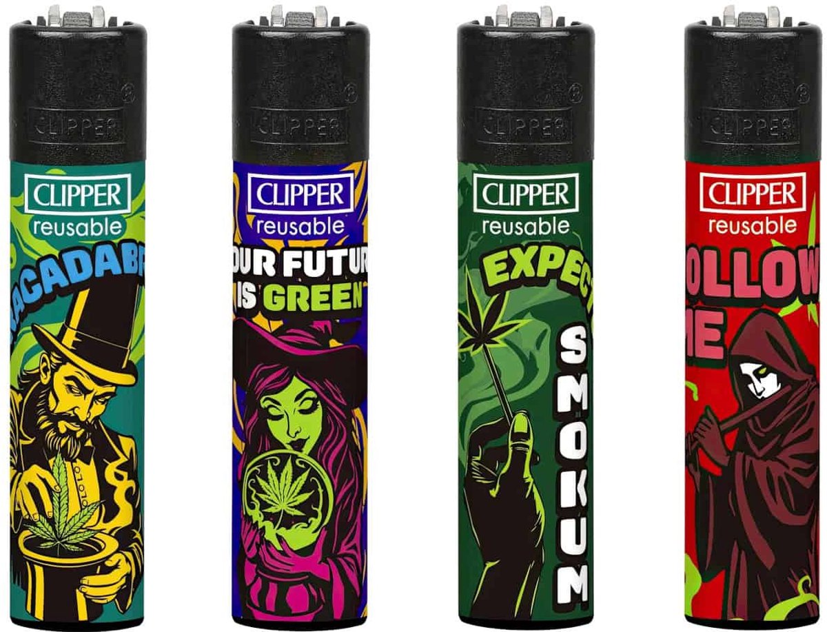 Clipper Classic Large Aanstekers "Enchanted Smoke" (4 stuks)