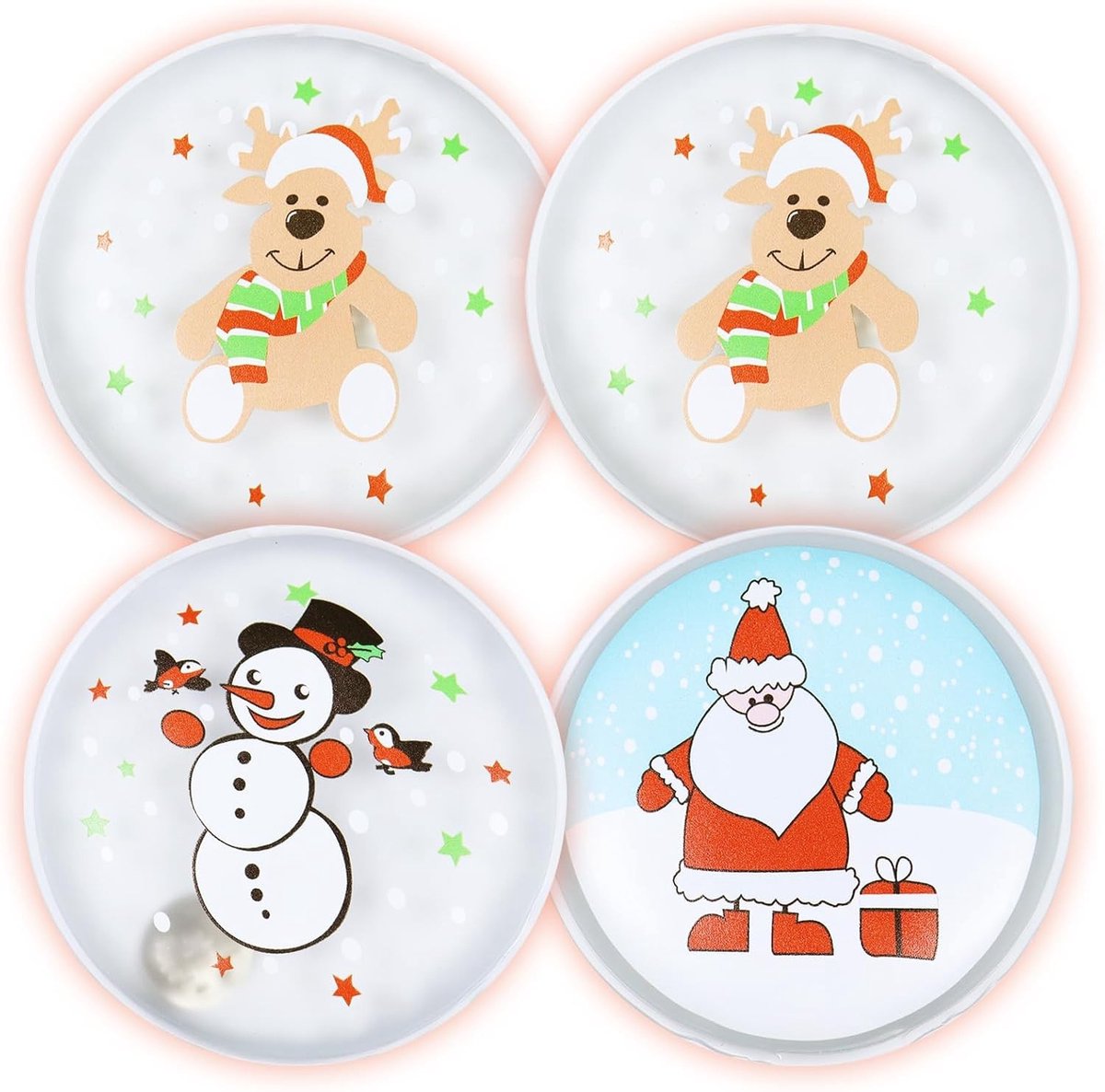 Herbruikbare Handwarmers Set van 4 voor Kinderen en Volwassenen - Ideaal voor Koude Dagen en Kerstmis