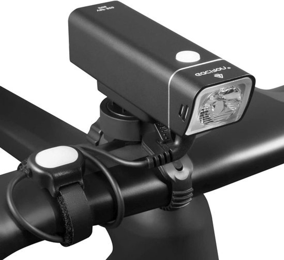 Fiets Verlichting Set - Fietslamp Voor - Veilig Fietsen - 600 Lumen - 200m Lichtbereik - Zwart