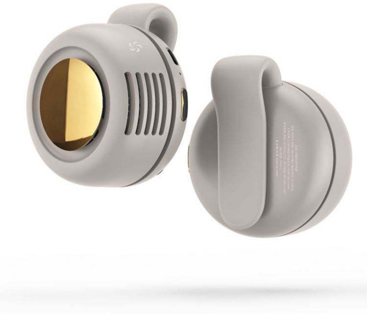 SSTRWGOOD USB-ventilatoren - Mini Ventilator 3 Snelheden - 800mAh Oplaadbaar - Klein en Draagbaar - Geschikt voor Buiten, Reizen en Kantoor - Kunststof - Wit