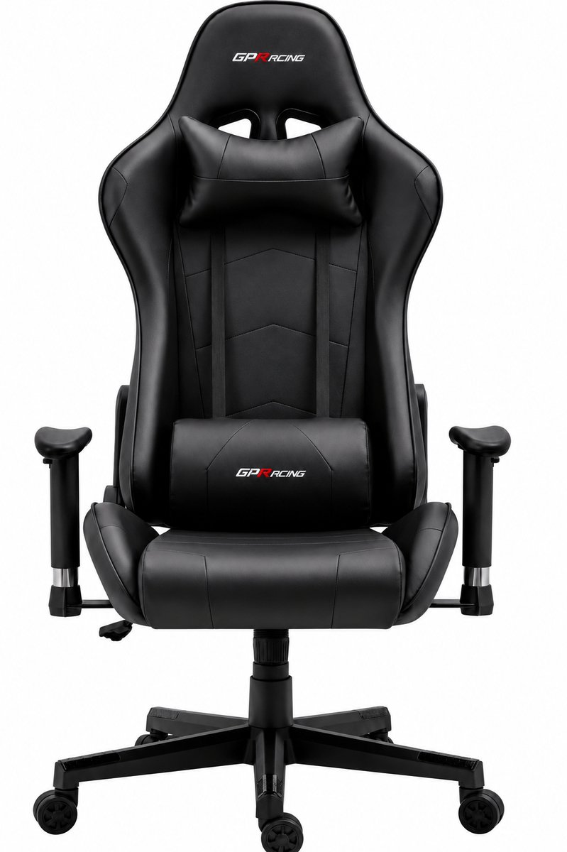 GTRacer Pro Gaming Stoel Ergonomisch Zwart - afbeelding 2
