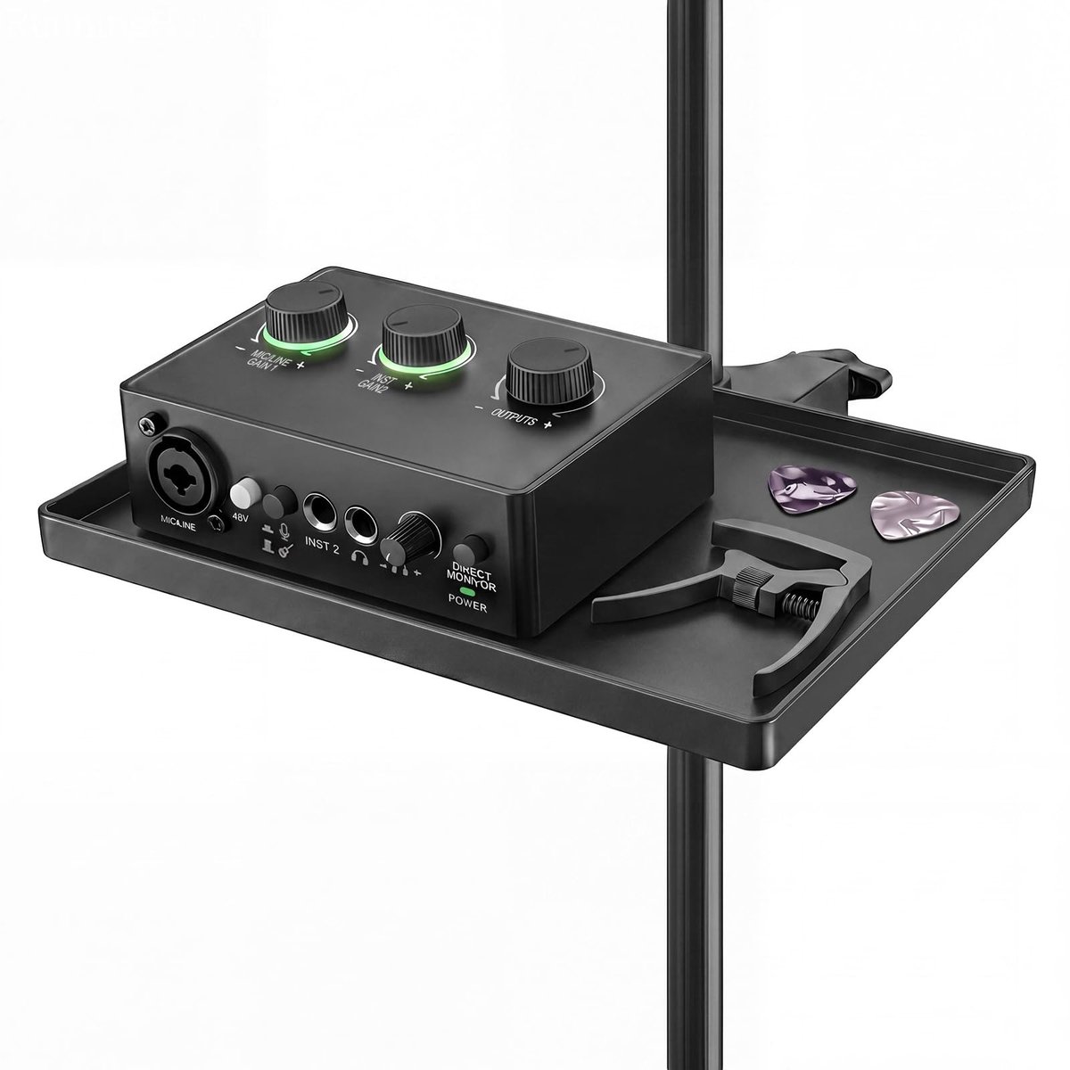 Microfoonstandaard met klem voor muziektafel - Hoogte verstelbaar