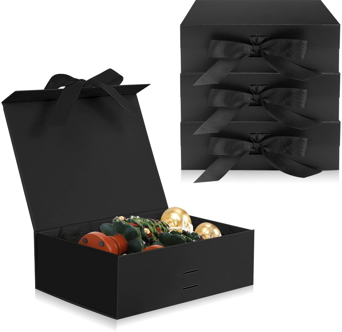 Cadeauboxen Set van 4 - Opvouwbaar met Magnetische Sluiting - 23x17x7cm