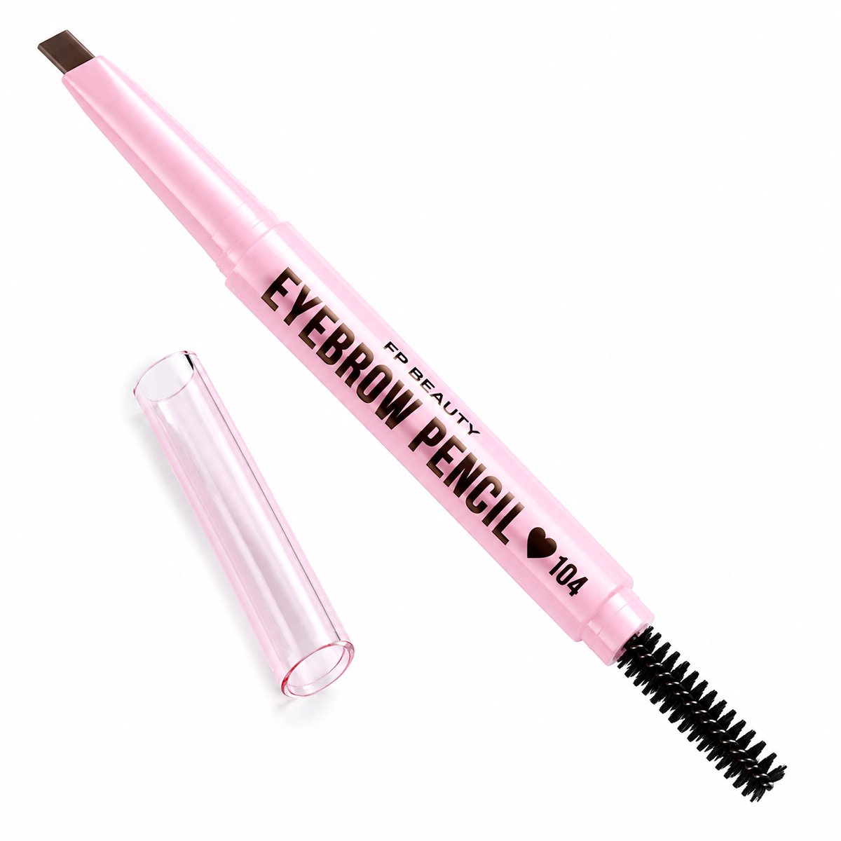 FP Waterproof Wenkbrauwpotlood Donkerbruin met Spoolie Brush – Langhoudende Brow Pencil – Matte Afwerking – Veegvast & Zweetbestendig