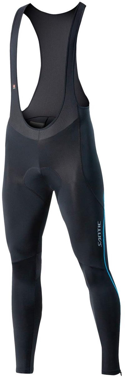 Fietsshorts voor heren - Gevoerde en ademende stof - Zwart-blauw
