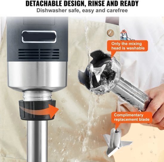 Staafmixer - Staafmixer set - Krachtige Staafmixer - 750W - VS Mes - Voor Soep - Babyvoeding & Meer - Mixer - Handmixer — afbeelding 3