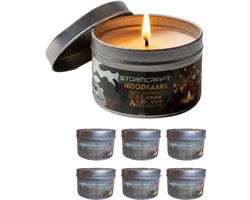 VANDAAG VERZONDEN - 6 STUKS Noodkaarsen - Emergency Candle - Camping Candle - Noodkaars - Kaarsen Voor Noodgebruik - Stroomuitval Kaars - Outdoor Kaars - Survival Kaars - Lange Brandduur Kaars - Kampeer Kaars - Noodverlichting Kaars