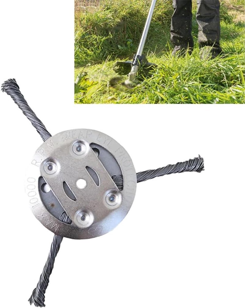 casalora® - Onkruidborstel bosmaaier - Onkruidverwijderaars - Onkruidborstel voor accu-grasmaaier en elektrisch grasmaaier - Voegenborstel - Grastrimmer - Kegelvormige draadborstel verwijdert moeiteloos onkruid en mos - 5mm boorgat