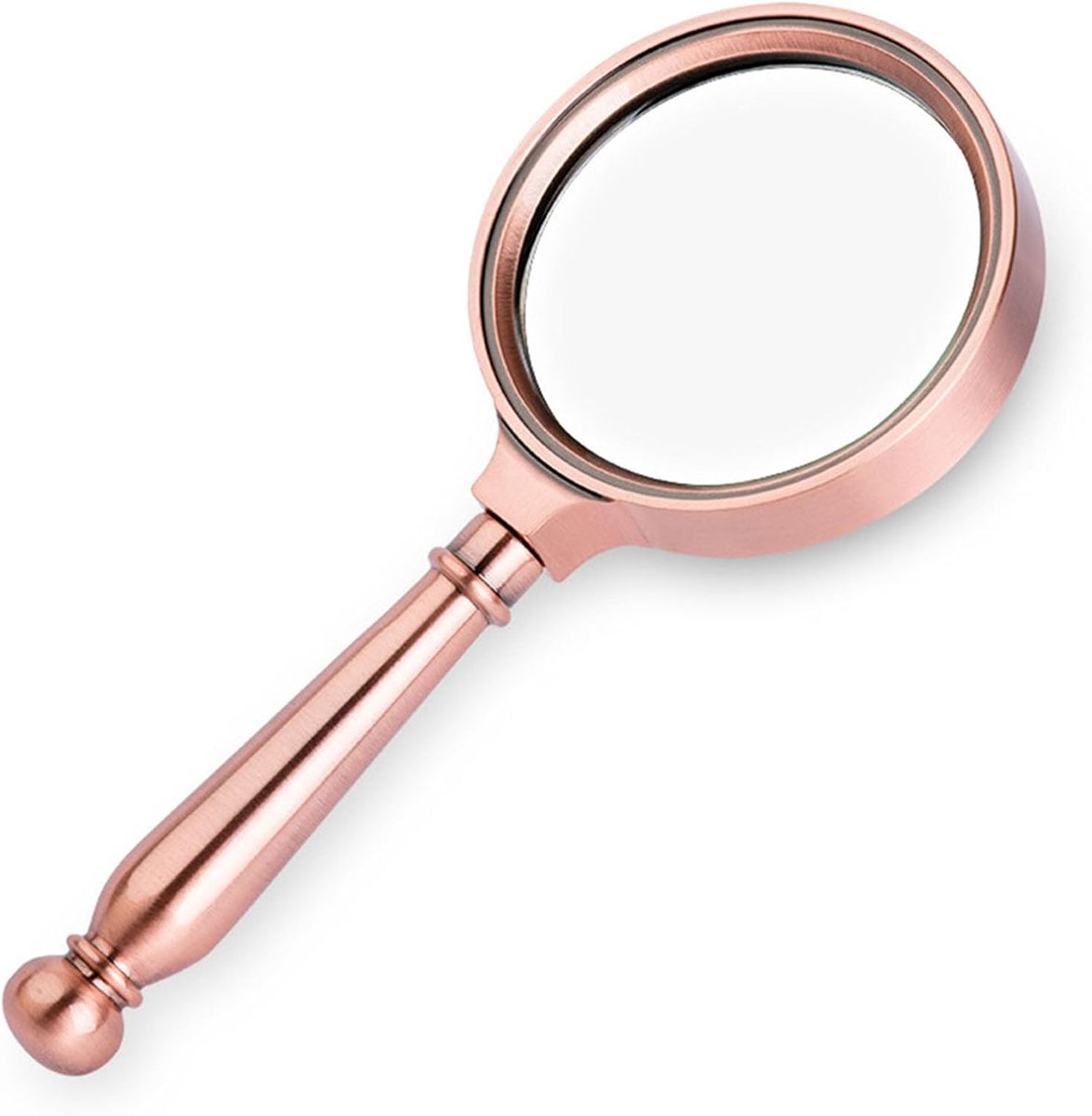 Vergrootglas - Loep - Loeplamp - vergrootglas bril - Loepen - vergrootglas voor volwassenen - vergroot glas bril - vergootglas bril - Handloep - Lees Vergrootglas - leesvergrootglas - Vergrootglas Voor Het Lezen - Brons - ø 7 cm