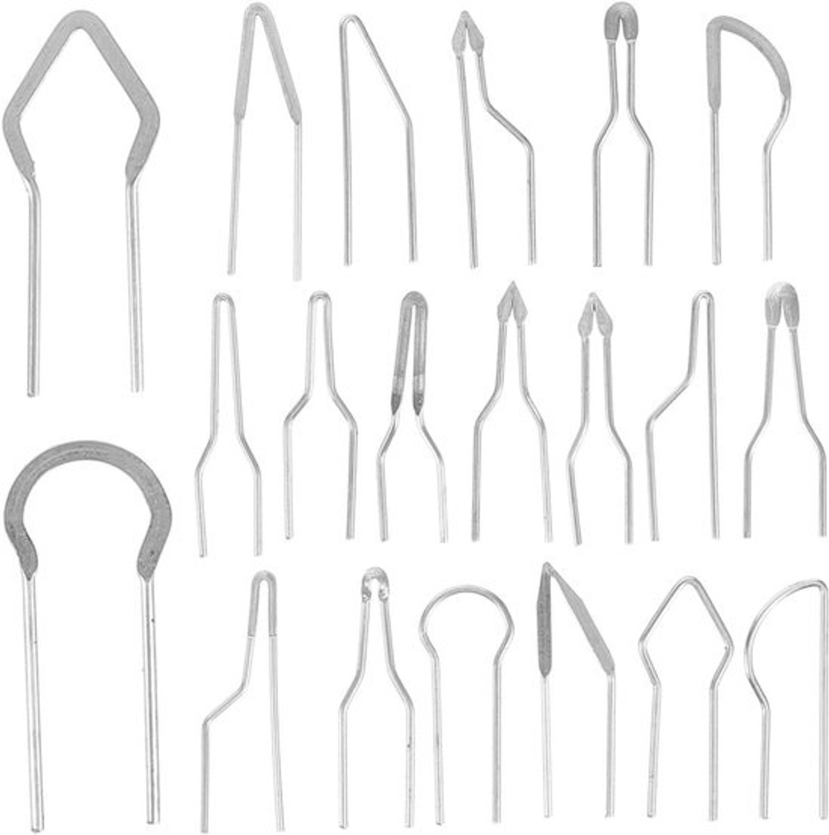 Houtbrander Punten - Pyrografie Tips - Houtbewerking Hobby - Verschillende Vormen - 3.5x1cm - Zoals getoond