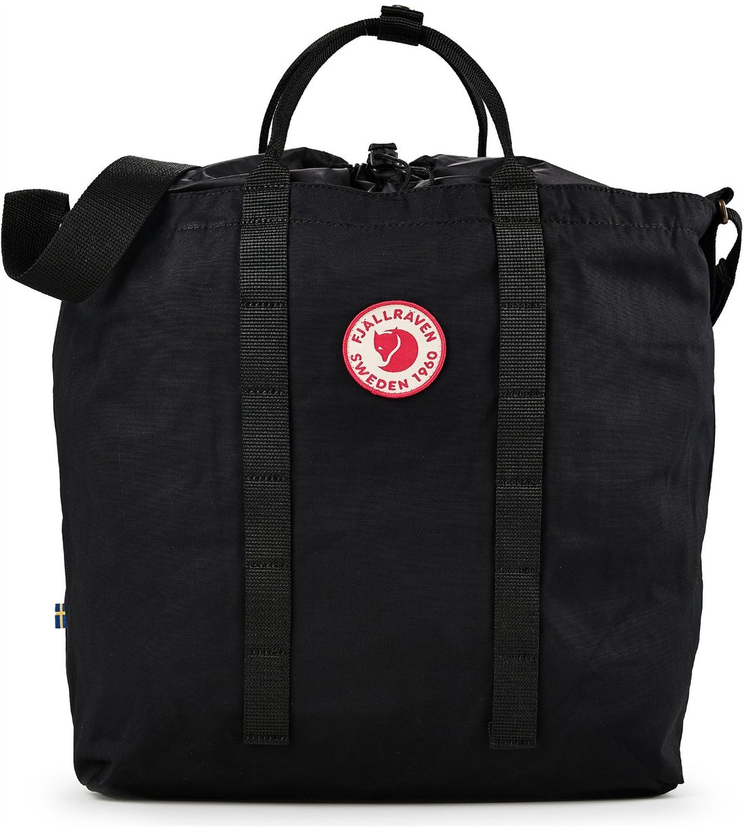 Fjällräven schoudertas laptoptas met laptopvak 1960 Tote Black zwart