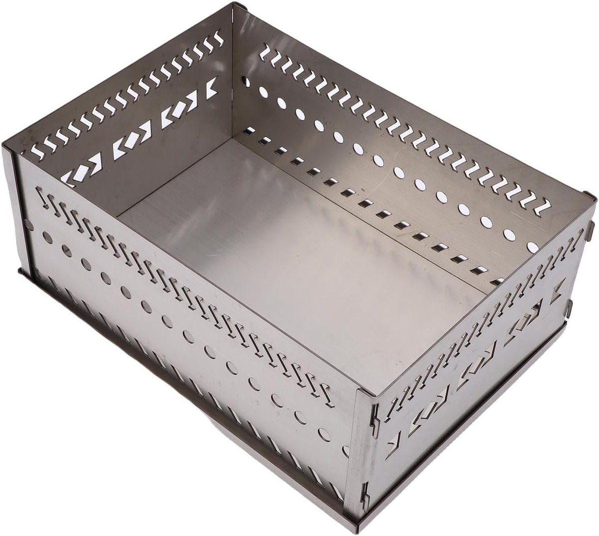 Multi-functionele Rvs Sauna Steenmandhouder met 50kg Capaciteit voor Houtgestookte Kachels en Buitengebruik