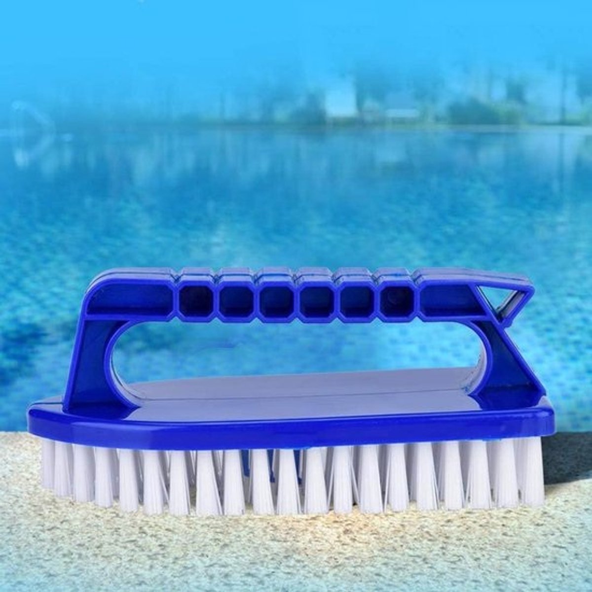 Zwembadborstel - Reinigingsborstel - Zwembad Reinigen - Comfortabele Antislip Grip - Rechthoekig - Defult