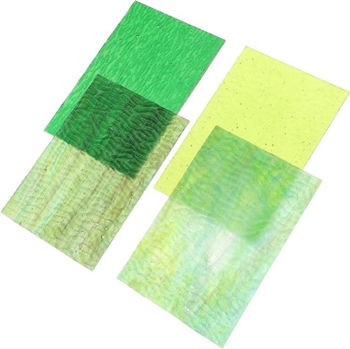 Mozaïek Glasplaten - Glasdecoratie Platen - Knutselprojecten Uitvoeren - Textuur en Kleurrijk - 15x10 cm - Diverse kleuren