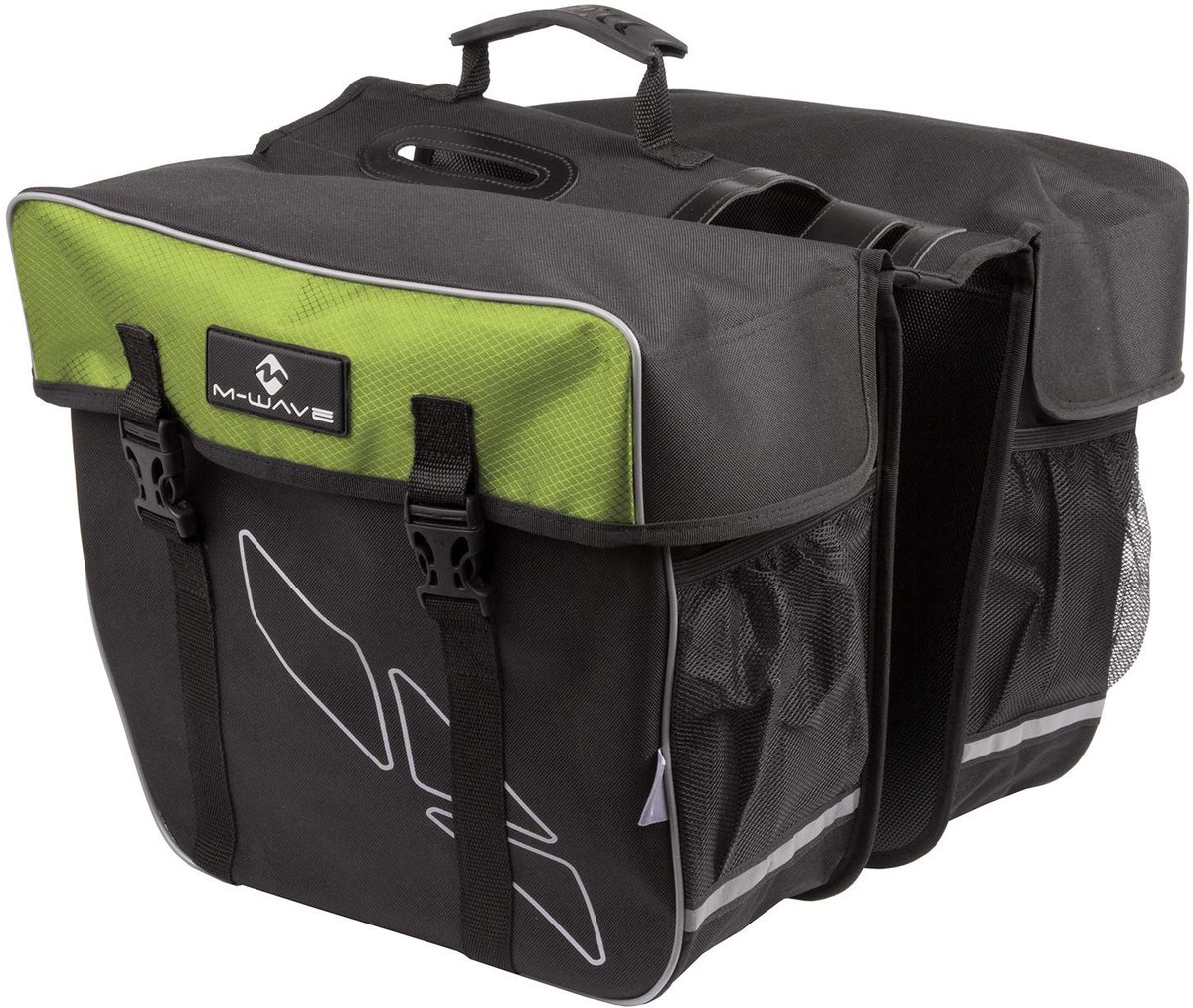 Luggage Carrier Bag - 30 liter met snelsluitingen en reflecterende strepen