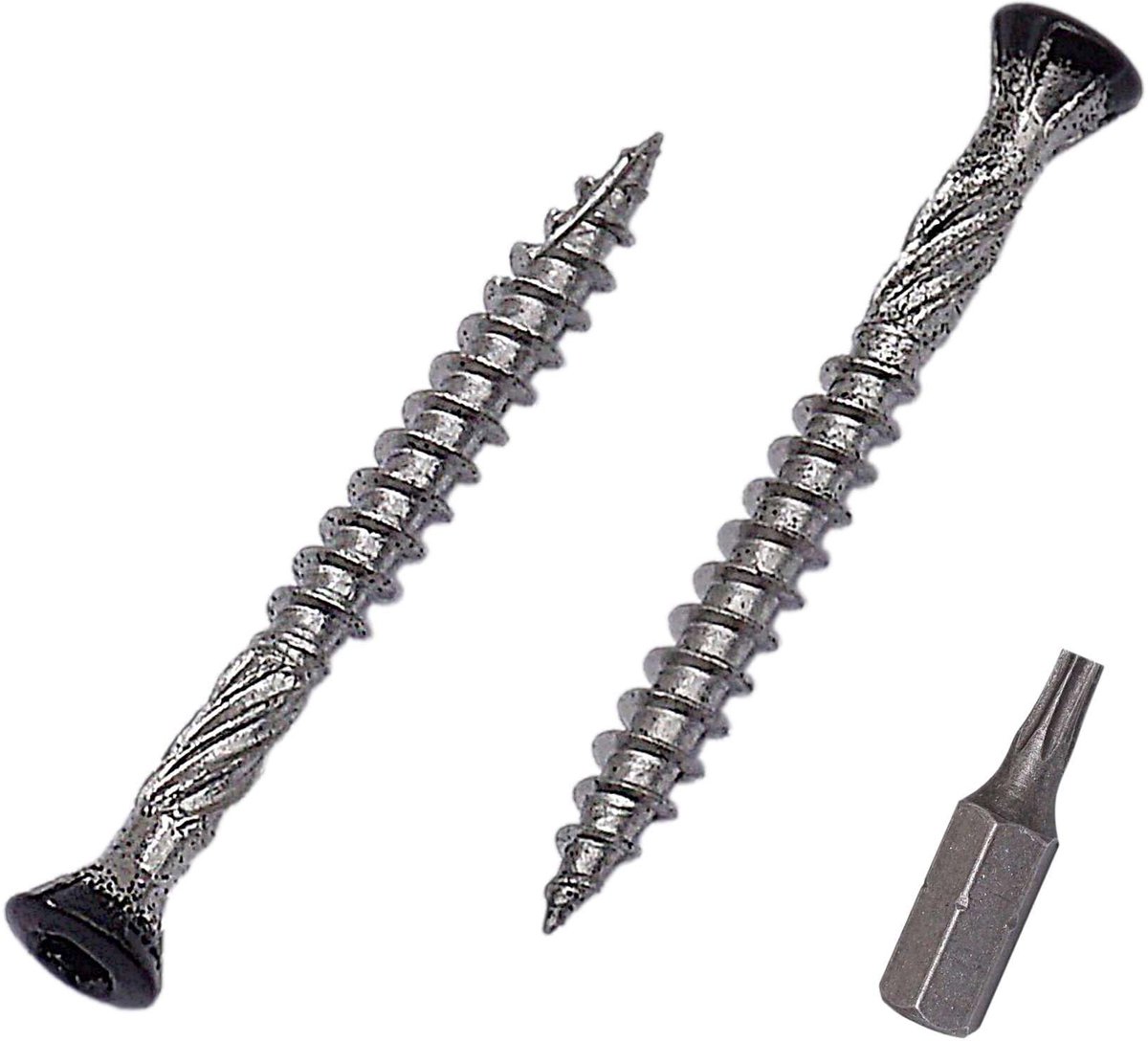 Houtschroeven Set van 50 - 4 x 40 mm - Zwart