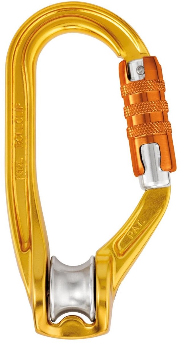 Karabijnhaak met Triact Lock - D-vormige aluminium clip