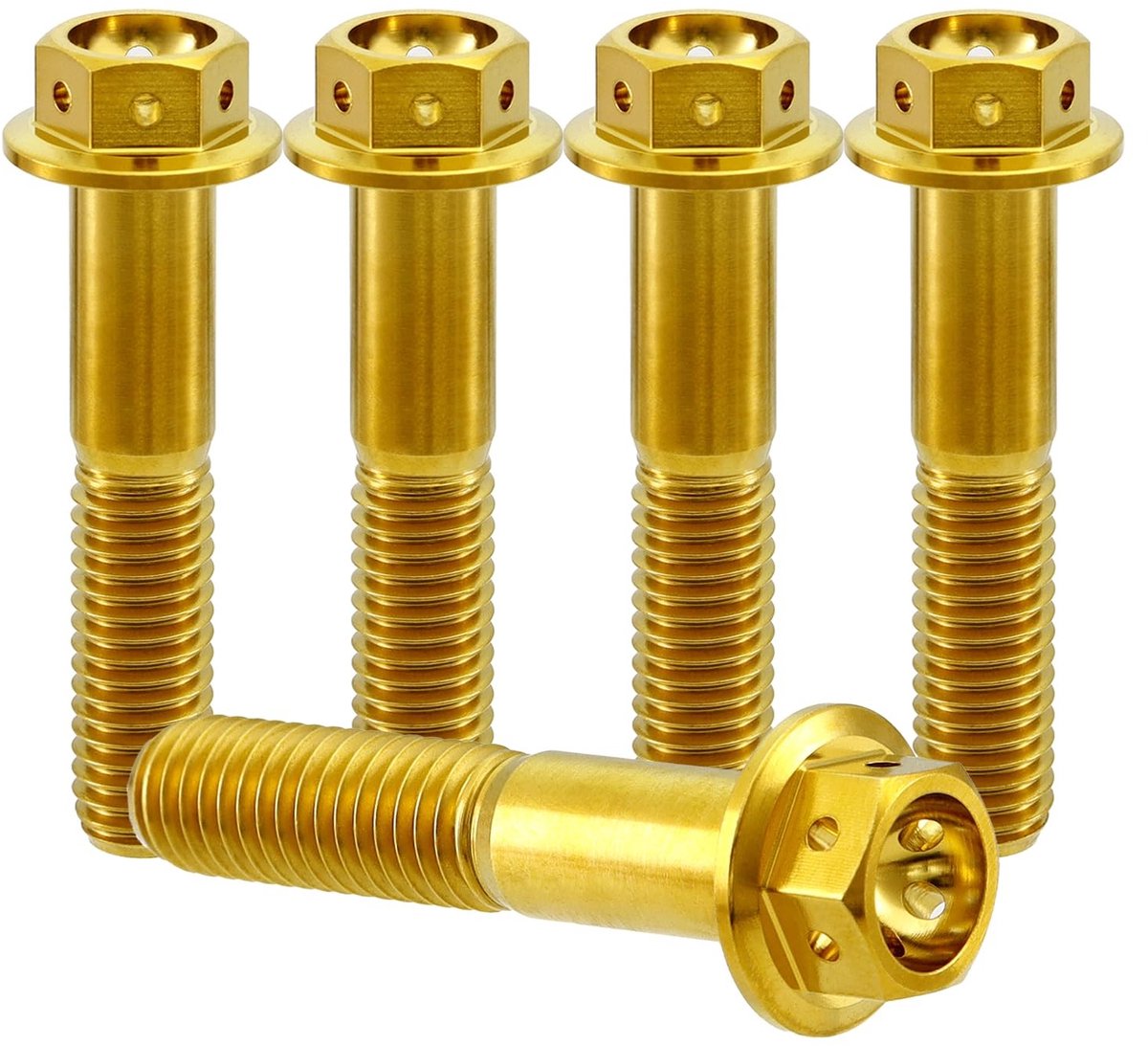 Flensbouten M8x40mm - Titanium GR5 - Set van 5