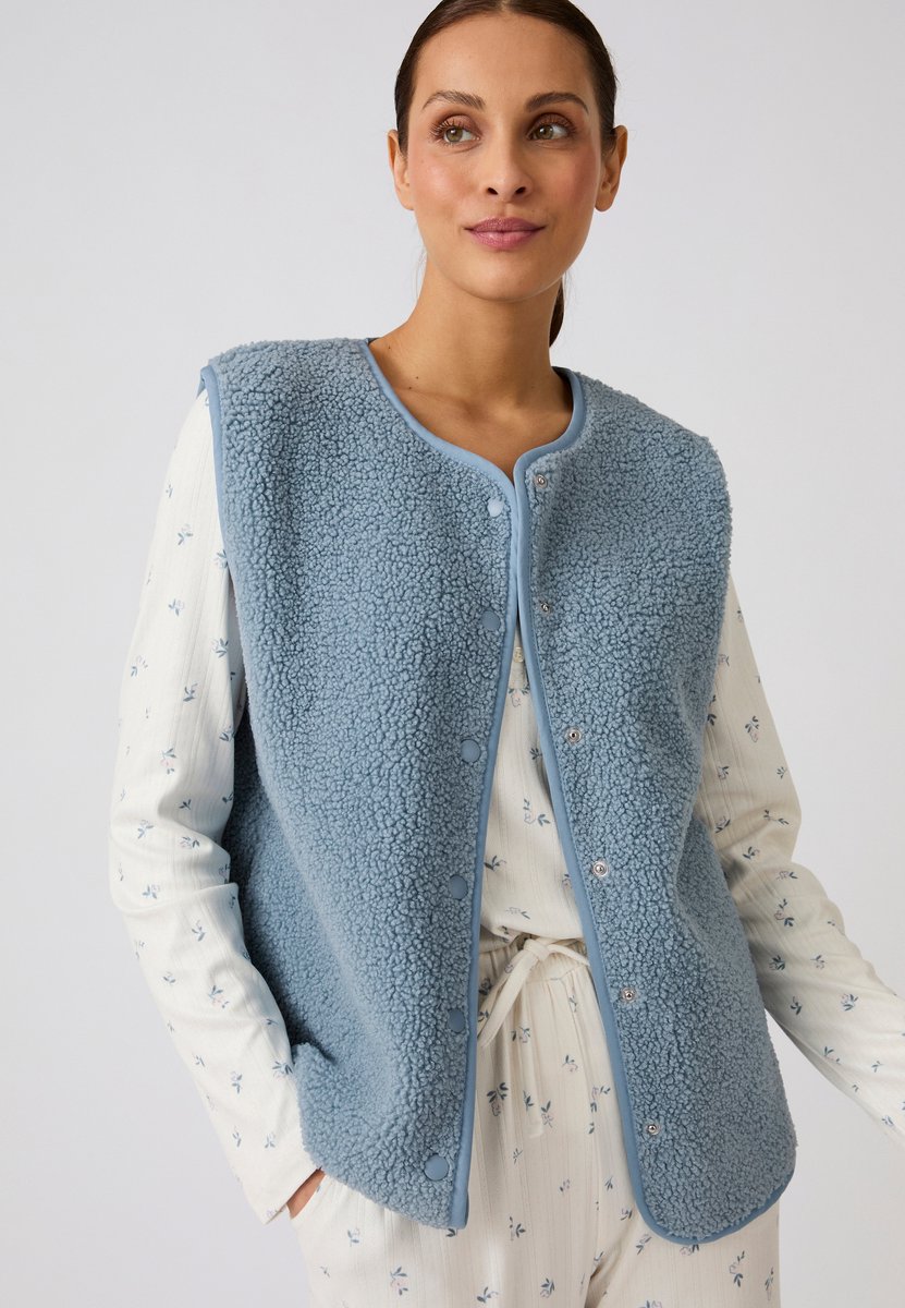 Damart - Thermolactyl mouwloos jack - Dames - Blauw - 46-48 (L)