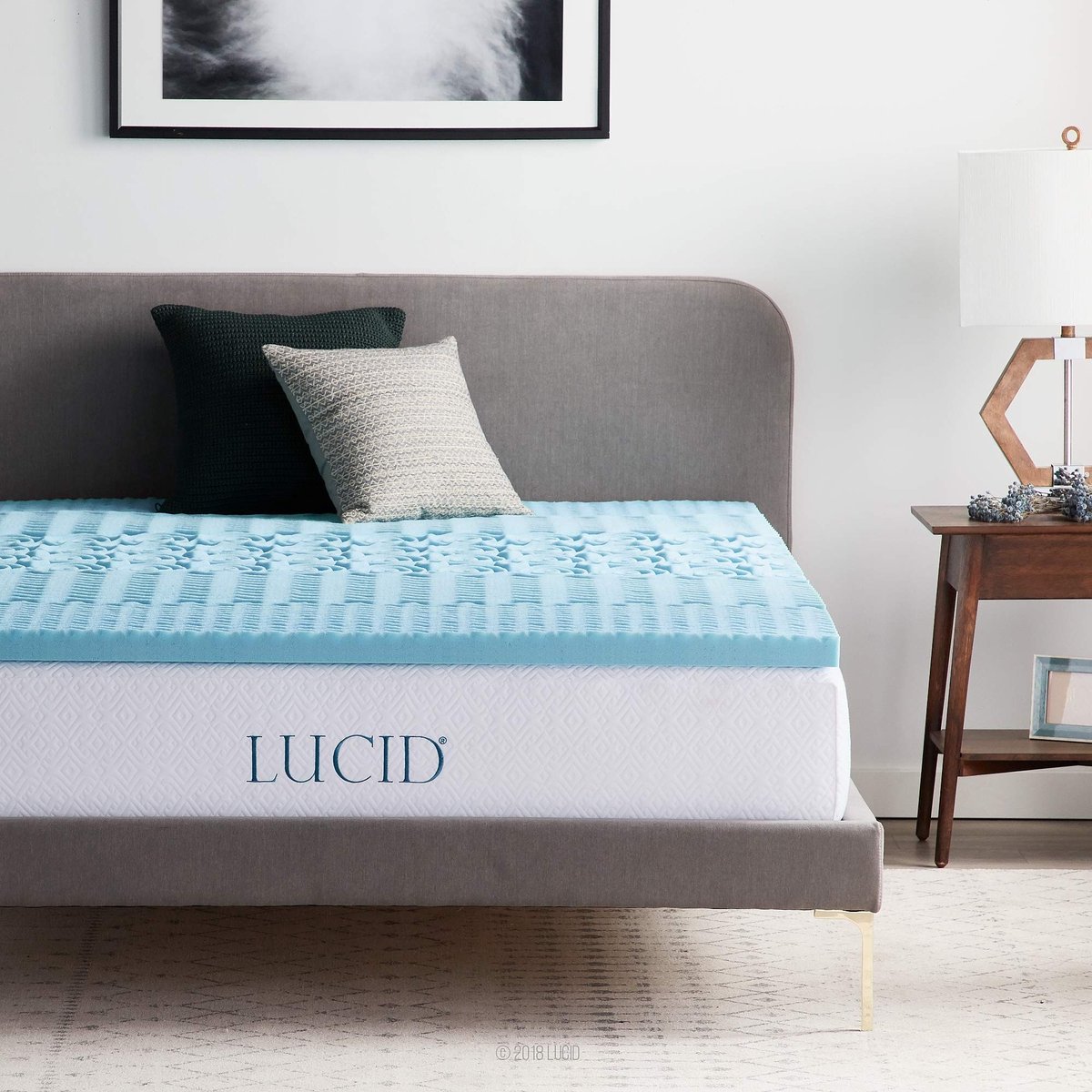 Matras Topper met 5 Zones - Gel Geheugen Schuim 90 x 190 cm