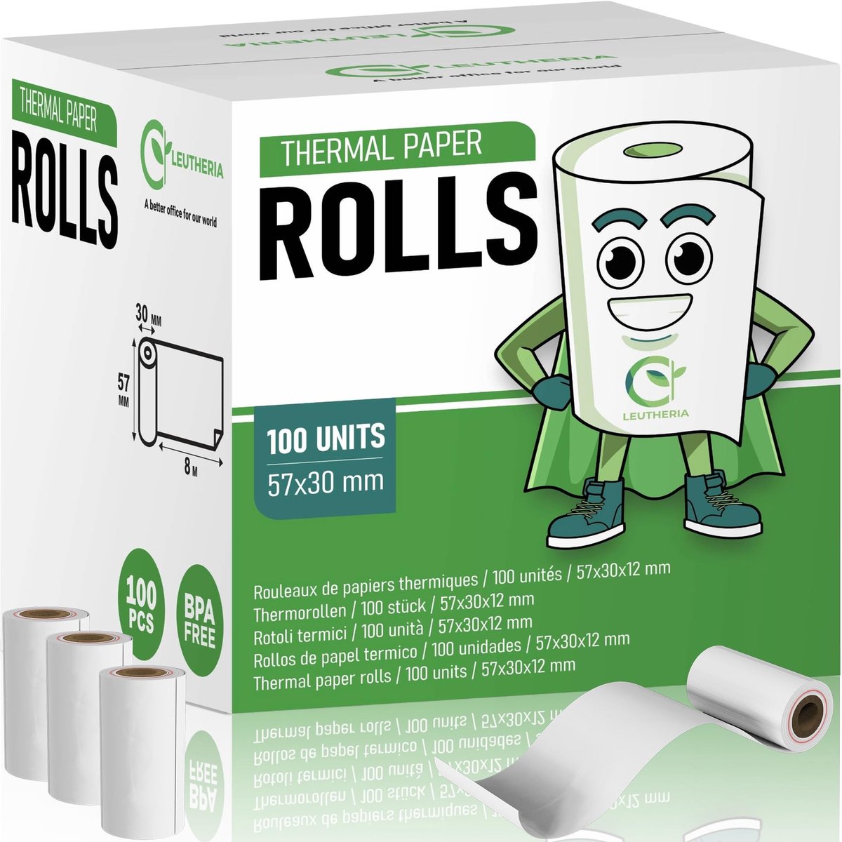 Thermal Papier Rollen - Geschikt voor Betalingsterminals - 100 Stuks
