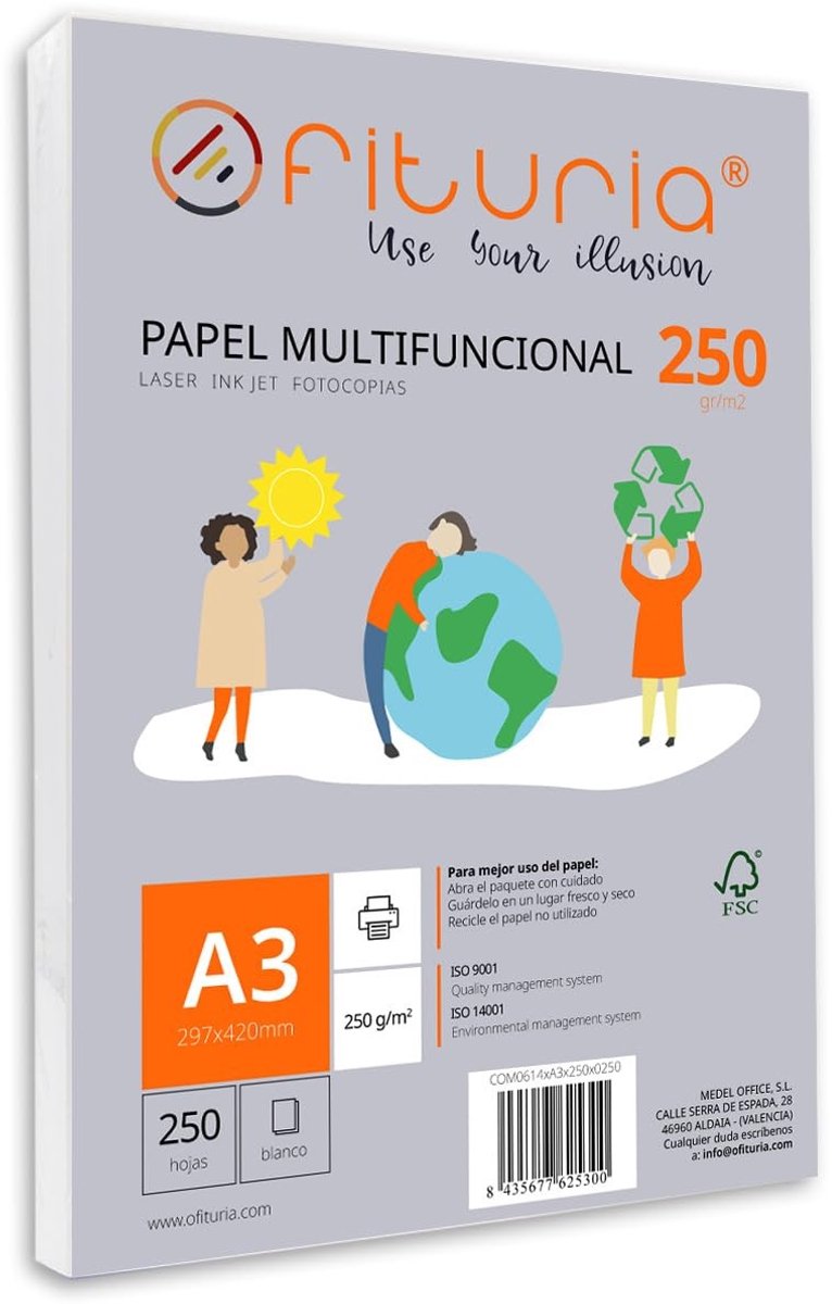 A3 Papier - 250g - 250 Vellen