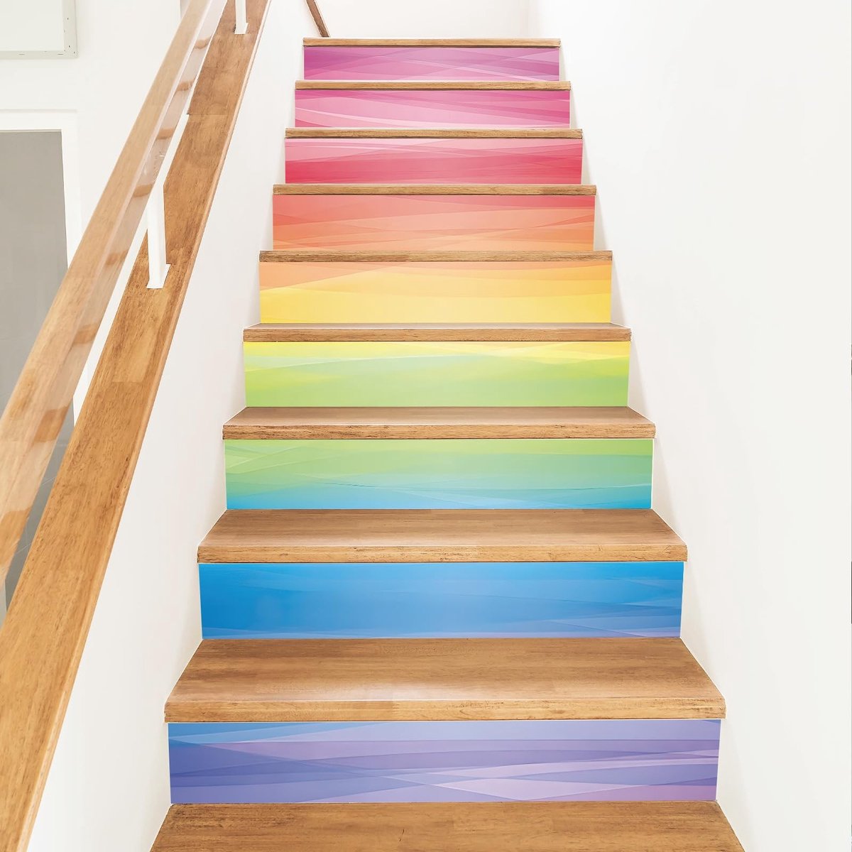 15 Stuks Trapstickers - Peel and Stick - Kleurrijk - 18 x 100 cm