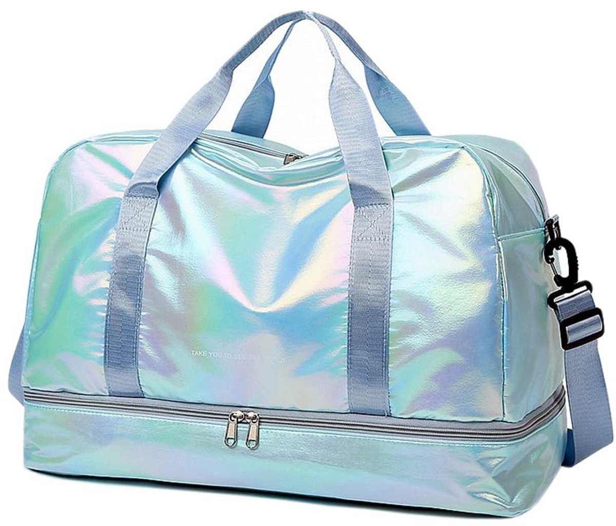 Extra grote opbergduffel met ritsen - Waterafstotend - Blauw