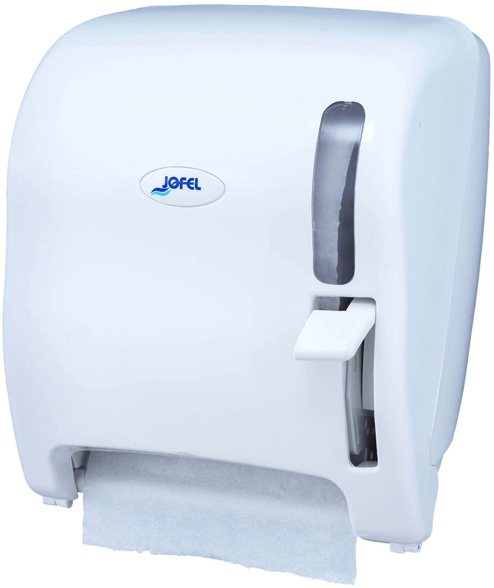 Wanddispenser voor Continue Papieren Rollen - Wit, ABS Materiaal