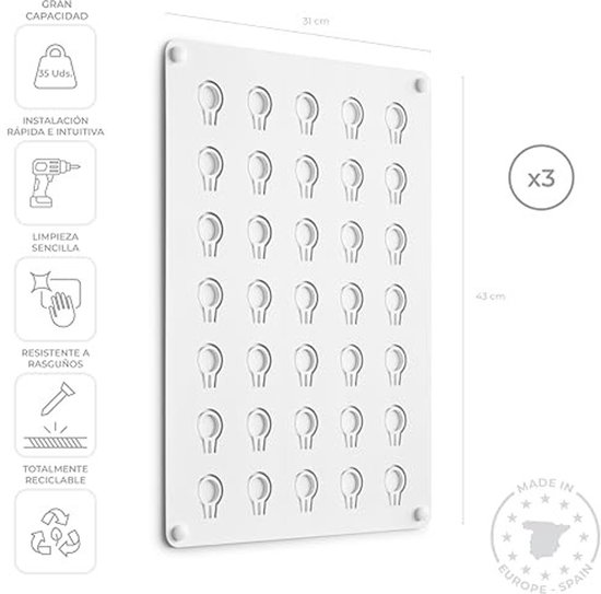 Golfbal Display Stand - 3 Stuks van Hoogwaardig Metaal — afbeelding 2