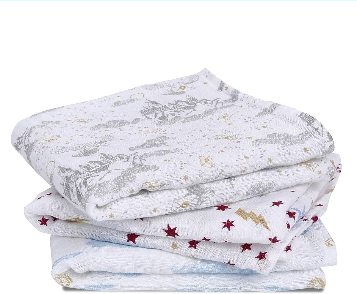 100% Katoenen Muslin Babydoeken - Multifunctioneel - Harry Potter