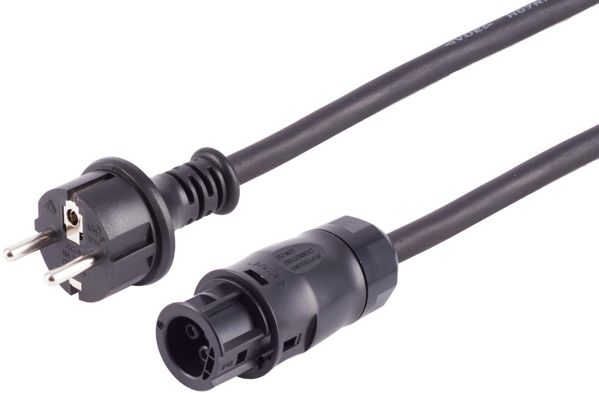PV Power Kabel - 10m H07RN-F 3x1,5mm² voor zonnepanelen
